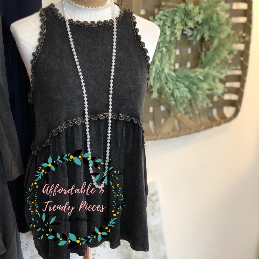POL Brand | Babydoll Tank Zipper Detail | NWT